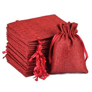 Miavogo – Saquitos de yute para bodas, compromisos, calendario de adviento, 10,5 x 15,5 cm
