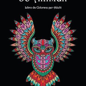 50 Animali: Libro da Colorare per Adulti: Bellissimi disegni di animali da colorare e rilassarsi | Libro da colorare mandala per adulti