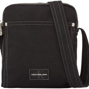 Calvin Klein Bolso bandolera Hombre Sport Essentials Reporter con cierre de cremallera, Negro (Black), Talla Única