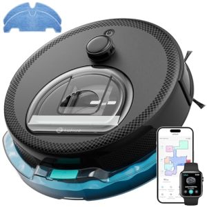 LEFANT M330 Pro Robot Aspirador y Fregasuelos con Navegación Láser dToF, 5000Pa de Succión, 150min, Evitación de Obstáculos PSD 190°, Ideal para Pelo de Mascotas, Alexa/App/WiFi/i Watch, 2.4 G & 5G
