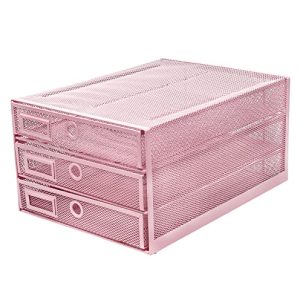 Exerz Cajón archivador de Oficina/Clasificador de Papel con 3 Cajones/Cajonera para archivadores/Organizador para el Escritorio