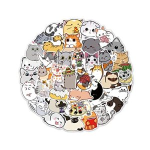 Pegatinas para Portátiles Pegatinas de Vinilo 100 Piezas Adhesivo para Gatos Lindo Protección solar e Impermeable Adecuado para Adultos y Niños Monopatín, Bicicleta, Ciclomotor, Motocicleta
