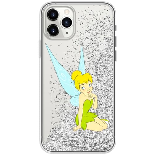 ERT GROUP Funda para teléfono móvil Apple iPhone 11 Pro MAX Original y con Licencia Oficial de Disney con diseño Tinker Bell 005, con Efecto desbordante de Purpurina