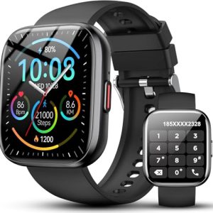 Ddidbi Reloj Inteligente Hombre Mujer, 1.85″ Llamadas Smartwatch con 112 Modos Deportivos, IP68 Impermeable Smart Watch con Pulsómetro/Monitor de Sueño/Podómetro, Pulsera Actividad para Android iOS
