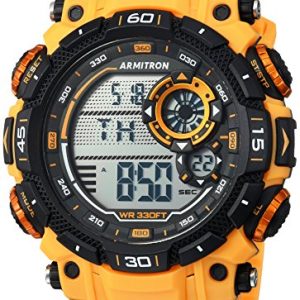 Armitron Sport Reloj Digital para Hombres de Cuarzo con Correa en Plástico 40/8397YLW