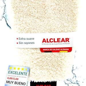 ALCLEAR 950013WH Guante de Microfibra para Lavar Autos con Shampoo sin rayaduras, para Coche, Moto