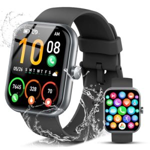 Coucur Reloj Inteligente Hombre Mujer, 1.96″ HD Smartwatch Hombre con Llamada Bluetooth, 113 Modos Smart Watch Impermeable IP68, Pulsera Actividad con Pulsómetro/Monitor de Sueño para Android iOS
