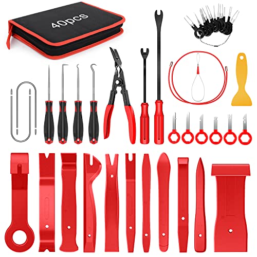 GOOACC GRC-90 Set 8 Piezas de Herramientas para desmontaje de molduras de automóvil, para Paneles de Audio de Coche, Paneles de Puerta, sin dañar