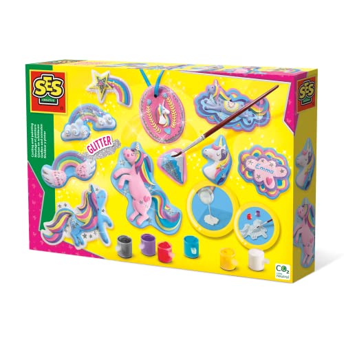 SES Creative 01359 - Figura de unicornios de fundición y pintura