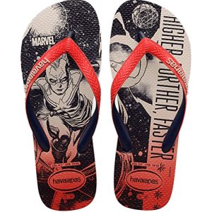 Havaianas Top Marvel Series, Chanclas, para Unisex adulto, Rojo Rubí, 33/34 EU