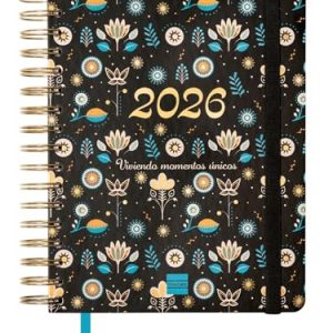 Finocam – Agenda Vitae 16 Meses 2025 2026 Semana Vista Horizontal Septiembre 2025 – Diciembre 2026 (16 meses) Negro Español