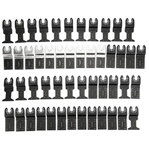 Hojas de Sierra Oscilantes, 50 Piezas, Herramientas Oscilantes Profesionales Universales para Madera/Metal/Plástico, Accesorios Multifunción