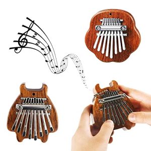 Kalimba Instrumento Mini Piano Infantil Instrumentos Musicales Infantiles 2 Pieza Calimba de Madera Kalimba 8 Teclas Piano de Pulgar Marimba Pianos para Niños Adultos Principiantes Regalo