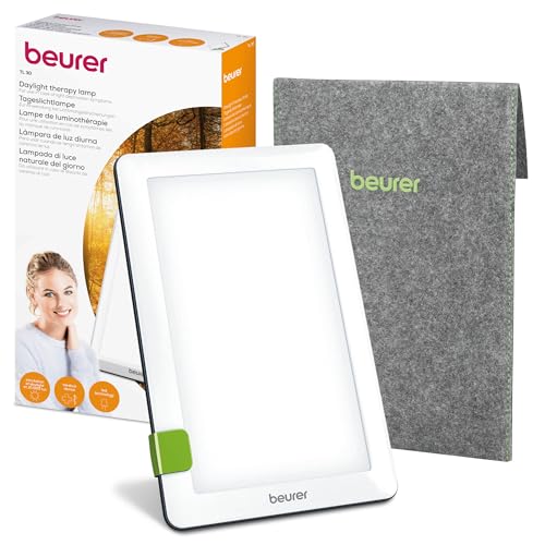 Beurer TL 30 Lámpara de luz diurna, simulación de luz diurna, intensidad de luz de aprox. 10.000 lux a una distancia de 10 cm, dispositivo médico con tecnología LED, sin rayos UV, con pie variable