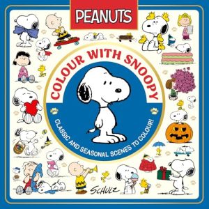 Official Peanuts: Colour with Snoopy: ALL NEW, celebrating 75 years of Peanuts, a collection of classic colourings for fans of the film, comics and tv shows