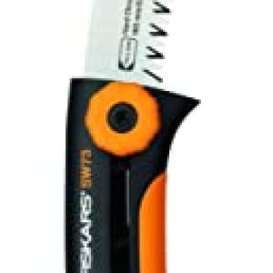 Sierra de mano Fiskars Xtract Dentado grueso SW73 Herramienta de sierra de mano Negra Naranja 35 cm