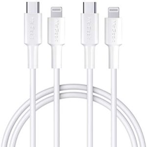 MaGeek Cable USB C a Lightning, [Certificado Apple MFi] [1,0 m, 2 Piezas] Cable de Carga Rápida PD para iPhone 11/11 Pro / 11 Pro Max/X/XS/XR/XS / 8/8 Plus, Soporta Power Delivery