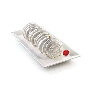 silikomart | Molde de silicona para tartas Modern LANA, Antiadherente, Pack de 1 Molde para tartas, Diseño 3D, 245 x 95 h 77 mm, Volumen 1200 ml, Made in Italy