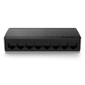 Tenda SG108 Switch Ethernet Gigabit de 8 Puertos, 10/100/1000 Mbps, RJ45, IEEE 802.3X, MDI/MDIX Automático, Modo Dúplex Completo, Plug y Play, No administrado, Sin Configuración, Silencioso, Negro