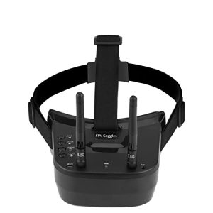 Mini Gafas FPV con pantalla de 3 pulgadas 480 * 320, 5.8G 40 canales, y una batería integrada de 3.7V 1200mAh