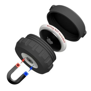 Mars Outpost | Original Funda Magnética | Compatible con Apple AirTag | Carcasa con imán Resistente al Agua, a Golpes y a Vibraciones | Hecha en UE