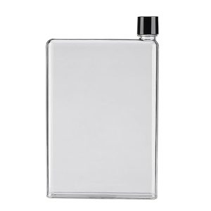 Tyenaza Botella de Agua Plana, Botella de Agua Delgada para Bolso, a Prueba de Fugas, Bolso Ddelgado, Poket, Botella para Deportes al aire Libre, Fitness, Camping, Senderismo, Ciclismo, 420 ml, Color