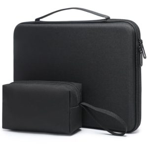 HYZUO 17-17,3 Pulgadas Funda Rígida para Portátil para 17″ 17,3″ HP/DELL/ASUS/Acer/Lenovo/LG/Toshiba/MSI Gaming Laptop/Razer Blade 17/18, Bolsa Protectora para Hombres Mujeres, Negro