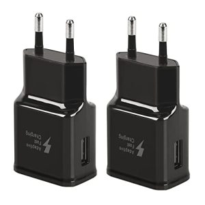 Paquete de 2 Adaptadores de Enchufe de Cargador de Fuente de Alimentación USB Cargador Rápido Universal para iPhone 11/8/7/6, Samsung Galaxy S21 S20 S10 S5 S6 S7 S8 S9/Edge/Plus/Active, Note 5/8/ 9/10