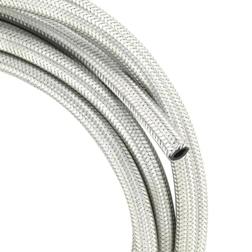 cyclingcolors tubo gasolina acero inoxidable 8mm x 13.5mm goma caucho flexible Trenzado manguera de combustible coche moto cortacésped (longitud 2m)