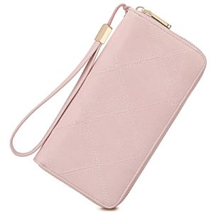 SENDEFN Carteras de Mujer, Cartera Mujer Grande con RFID Bloqueo, Monederos Mujer de Cuero con Cremallera con 11 Ranuras para Tarjetas