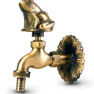 Anzapack 851904H – Grifo «Rana» Para Jardin Laton Bronceado