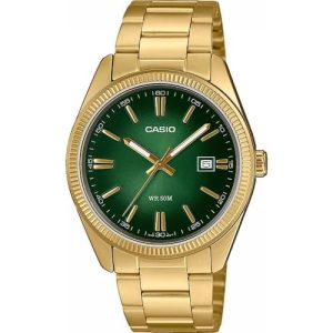 Casio Reloj analógico de Cuarzo Unisex con Correa en MTP-1302PGC-3AVEF, Dorado, Casual