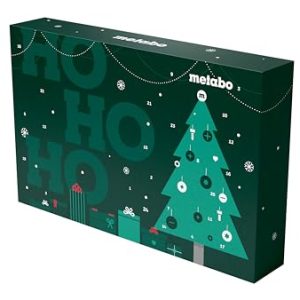 Metabo Calendario de Adviento 2024 – 24 sorpresas con accesorios de alta calidad para herramientas eléctricas, perfecto para aficionados al bricolaje y profesionales que aprecian la calidad y la