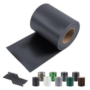 Sunnylaxx 20m x 19cm PVC privacidad Valla Tiras de Malla de Protectora Pantalla para Exterior Jardin, Terraza, 15 Clips de fijación, Antracita