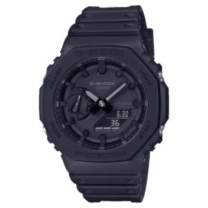 Casio Reloj Cuarzo Hombre 45.40mm con dial Análogico-Digital Negro y Correa de Plastic/Resin Strap Negro GA-2100-1A1ER