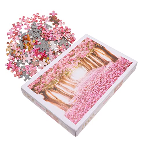BESTonZON Rompecabezas De Sakura De Diseño De Flor De Pintura Al Óleo para Adultos Disfrutar Su