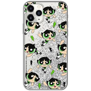 ERT GROUP Funda para teléfono móvil Apple iPhone 11 Pro Original y con Licencia Oficial de The Powerpuff Girls con diseño The Powerpuff Girls 009, con Efecto desbordante de Purpurina