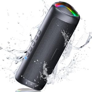 TOP VENTAS: UOHHBOE Altavoz 5.3, 30W Altavoz Potente con Luz LED de Color, Bajos Potentes y Agudos Claros, Impermeable IPX5, 24H de Reproducción Speaker con Emparejamiento TWS