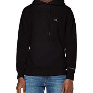 OFERTA: Calvin Klein Jeans CK ESSENTIAL REGULAR HOODIE J30J315713, Sudaderas para Hombre, Ck Black, XL rebajado hoy