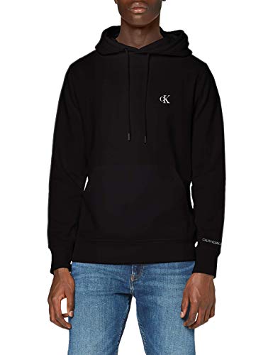 OFERTA: Calvin Klein Jeans CK ESSENTIAL REGULAR HOODIE J30J315713, Sudaderas para Hombre, Ck Black, XL rebajado hoy