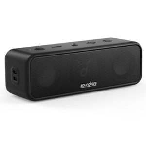 Soundcore 3 Altavoz Potente, Altavoz portátil, Graves optimizados, 24 Horas de reproducción, IPX7, Sonido Personalizable