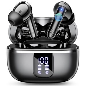 CHOLLO: OWMSIC 2026 Nuevo Auriculares Inalámbricos , Cascos Inalambricos 5.4 con 4 Reducción de Ruido Mic, 46H Auriculares con HiFi Estéreo, Impermeable IPX7 Cascos para Android iOS. Negro al mejor precio