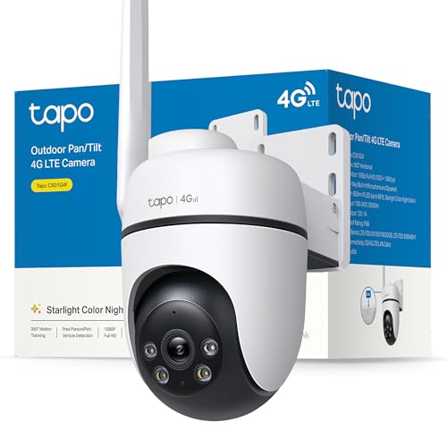 REBAJADO: Tapo C501GW Cámara de Vigilancia Wi-Fi, Resolución 2K HD, Conexión Ethernet y Wi-Fi, Visión Nocturna en Color, Audio Bidireccional, Detección de Movimiento, Resistente al Agua IP65 con descuento