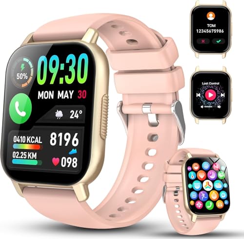 PROMOCIÓN: Reloj Inteligente Hombre Mujer, 1.91" Smartwatch con Llamadas , 112+ Deportivos Modos Reloj Deporte con Podómetro, Pulsómetro Monitor de Sueño, IP68 Pulsera Actividad para Android iOS rosa rebajado hoy