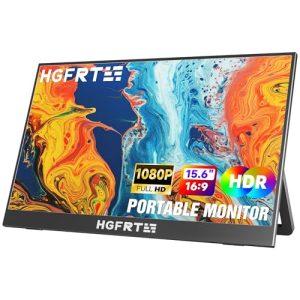 CHOLLO: HGFRTEE Monitor Portátil de 15,6 , Pantalla Portatil 1080P FHD con HDMI/USB C, Doble Altavoz, Soporte Ajustable, VESA, para Laptop PC Macboo Teléfono Móvil Switch | Oferta Amazon