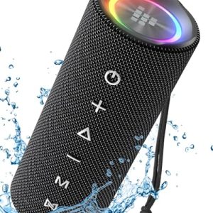 TOP VENTAS: Tronsmart Mirtune C2 Altavoz 5.3, Altavoz Potente Portátil con Luz LED de Color, 24H de Reproducción,Impermeable IPX7, 360° Sonido Estéreo, Apoya TF, SD, para Exterior al mejor precio