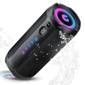 Altavoz Portátil 30W, Potente Altavoz , Altavoces Graves Duales, 30H Reproducción, IPX7, RGB, Emparejamiento TWS, AUX, TF, USB, Ideal Para Actividades Aire Libre, Fiestas,Viajes. | Oferta Amazon