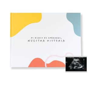 ¡GRAN PRECIO! ADEGO Diario y Albúm de Embarazo 9 Meses – Mi Diario de Embarazo, Nuestra Historia – Regalo Para Futuras Mamás – Libro de Embarazo para Guardar Fotos y Recuerdos – Incluye Páginas con Pegatinas al mejor precio