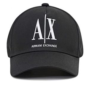 OFERTA: Armani Exchange Logo Baseball Hat Gorra de béisbol, Hombre, Negro -, Talla única rebajado hoy
