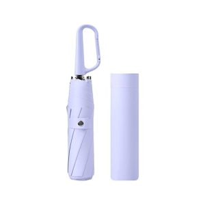 ¡GRAN PRECIO! Paraguas plegable compacto con mosquetón y tejido que bloquea los rayos UV al 99,9%/Auto/Mochila pequeña de viaje/Pesado y portátil/Paraguas contra la lluvia y el sol UVB 50/Mujeres y niños | Oferta Amazon